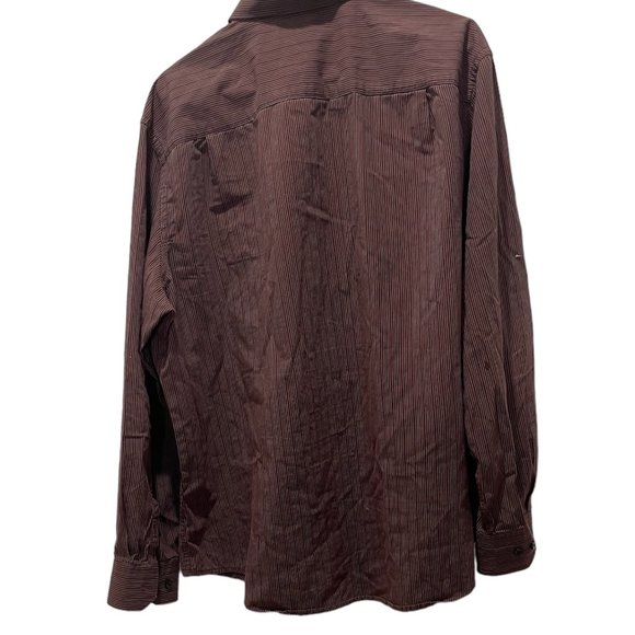 Men's Dress Shirt, Axist, XXL, Brown, Preloved in Good Condition - Picture 3 of 5